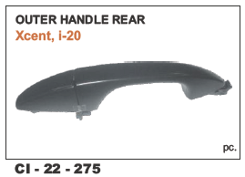 Outer Handle Rear Xcent, i20 LH/RH - Durable Metal Construction | Vehicle Type: 4 Wheeler, Warranty Included