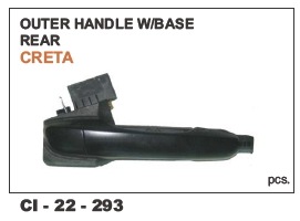Outer Handle W/Base Rear Creta Lh/Rh Vehicle Type: 4 Wheeler