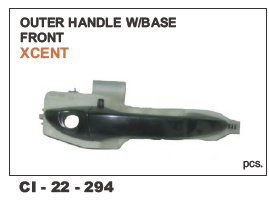 Outer Handle W/Base Front Xcent Vehicle Type: 4 Wheeler