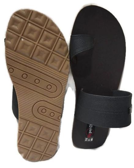 Men's Black Rubber Slipper Size: 6-11