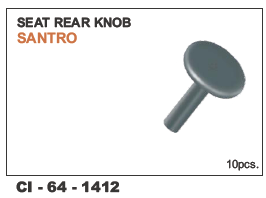 Seat Rear Knob Santro - Durable Plastic Design , Compatible with 4-Wheeler Vehicles, Warranty Included