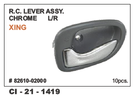 Rc Lever Assy Chrome LH/RH Xing - Durable Chrome Finish | Designed for 4 Wheeler Vehicles, Includes Warranty for Enhanced Reliability