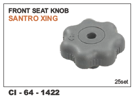 Front Seat Knob Santro Xing - Durable Plastic Material | Designed for 4-Wheeler Vehicles, Includes Warranty for Reliability