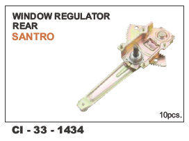 Window Regulator Rear Santro LH/RH - Durable Design, 4 Wheeler Compatibility, Warranty Included