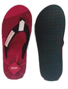 Red Soft Grip Flips- Flops