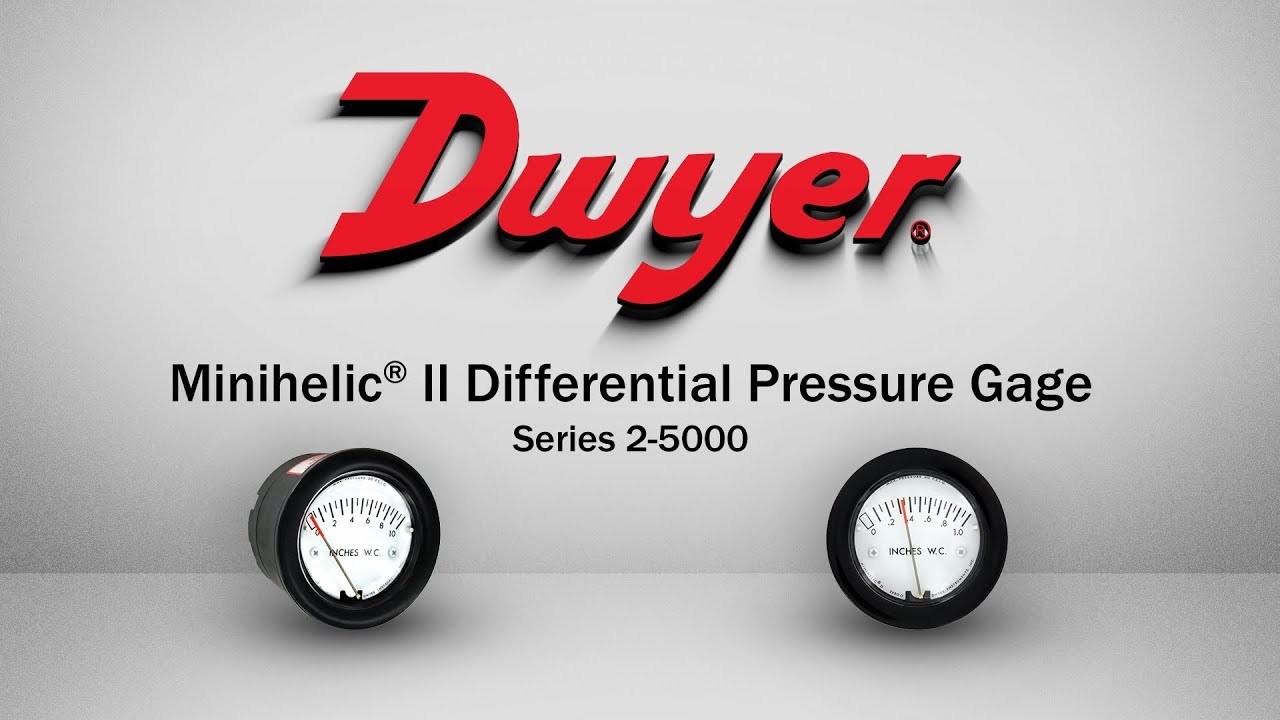 Dwyer 2-5000-500pa Minihelic Ii Differential Pressure Gauge 0-500 Pa Size: 63 Mm