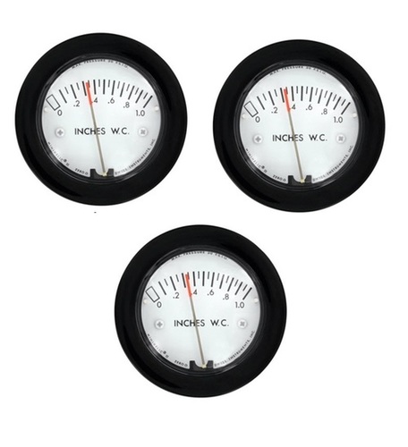 ड्वायर 2-5000-3Kpa मिनिहेलिक II डिफरेंशियल प्रेशर गेज 0-3 केपीए व्यास: 63 मिलीमीटर (मिमी)