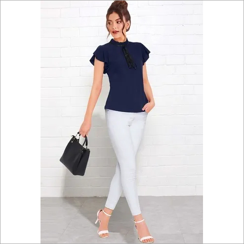 Tipsy Tops - Rayon Stylish Tops | S-XL, Short Sleeves, Washable, Available in Black, Blue, Red, Yellow