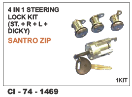 4 In 1 Steering Lock Kit Dicky Santro Zip Warranty: Yes