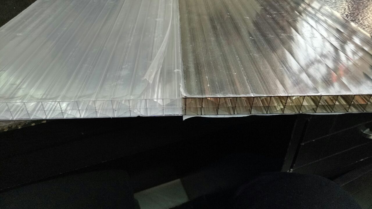 Polycarbonate Multiwall Sheet - Various Sizes, Clear Color, Lightweight Design, Uv Stabilized Finish, Energy Efficient Thermal Insulation