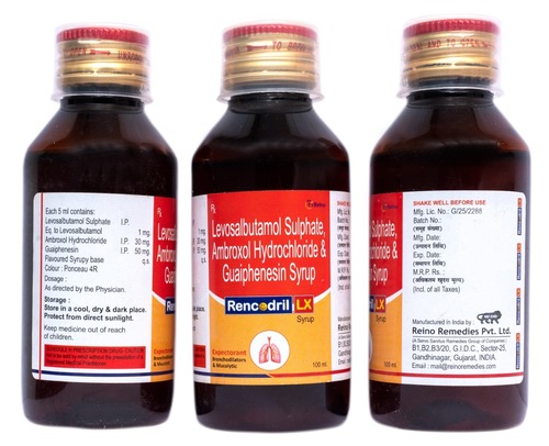 Levosalbutamol Sulphate Ambroxol Hydrochloride Guaiphenesin Syrup General Medicines