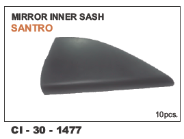 Mirror Inner Sash Santro - Durable Composite Design | 4-Wheeler Compatibility, Warranty Included