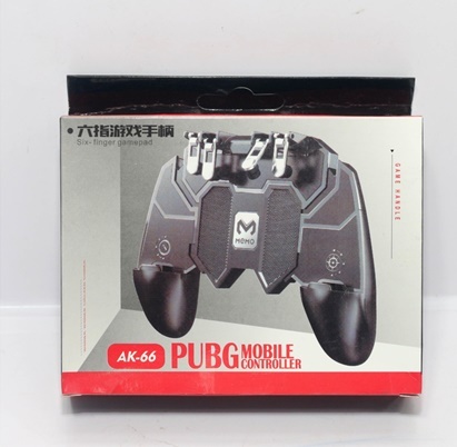 AK66 Pubg Mobile Controller Trigger PUBG Mobile Game Pad - Solid Grip Material, 6-Finger Sensitivity, Black | Enhanced Shooting Precision, Concealed Tilt Function
