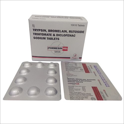 Trypsin Bromelain Rutoside Trihydrate And Diclofenac Sodium Tablet
