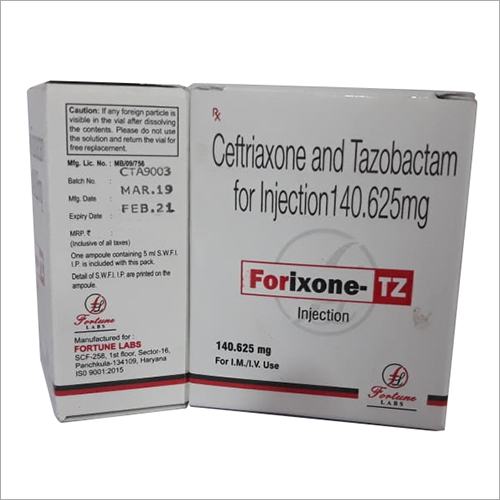 140.625 mg Ceftriaxone and Tazobactam Injection
