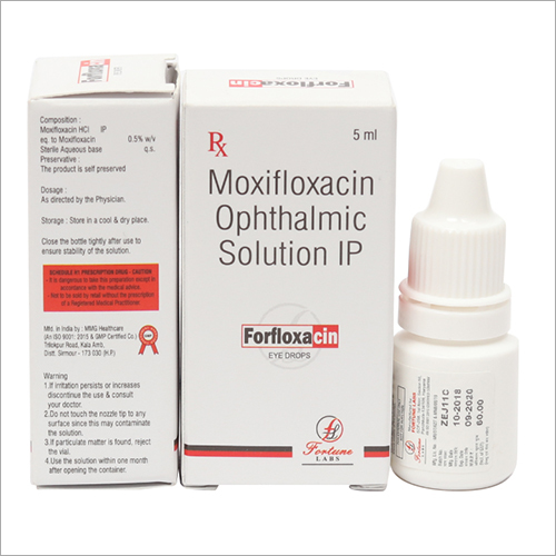 Moxifloxacin Ophthalmic Solution Eye Drops