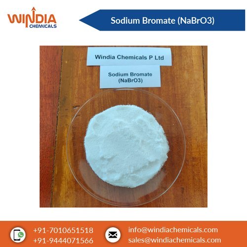 Anhydrous Sodium Bromate (Nabro3) 99% - Technical Grade Granules, White Appearance, Melting Point 381â°c, Soluble In Water, Cas No: 7789-38-0