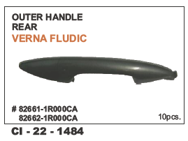 Outer Handle Rear Verna Fludic Lh/Rh Vehicle Type: 4 Wheeler