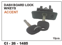 Dash Board Lock w/keys Accent - Durable Steel Construction, Compatible with 4-Wheeler Vehicles | Includes Warranty Protection, Keyed Access