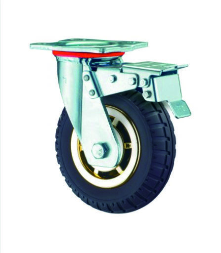 Solid Rubber Tyre Caster Wheel Wheel Size: 25/38/50/75 Mm