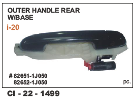 Outer Handle Rear W/Base I20 Lh/Rh Vehicle Type: 4 Wheeler