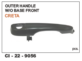 Outer Handle W/Base Front Creta Lh/Rh Vehicle Type: 4 Wheeler