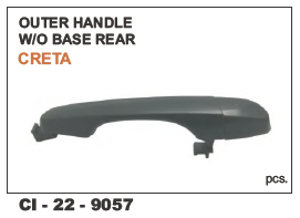 Outer Handle W/Base Rear Creta Lh/Rh Vehicle Type: 4 Wheeler