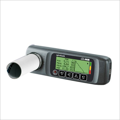MIR Spirobank USB Spirometer - Plastic, 150-250 Grams | Electric Powered, Suitable for Hospital and Clinic Use, Ideal for Men and Women