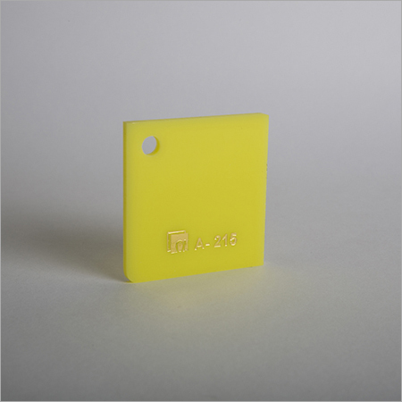 Acrylic Sheet A-215 - 4 x 6 Feet | Industrial Grade, Glossy Yellow Finish