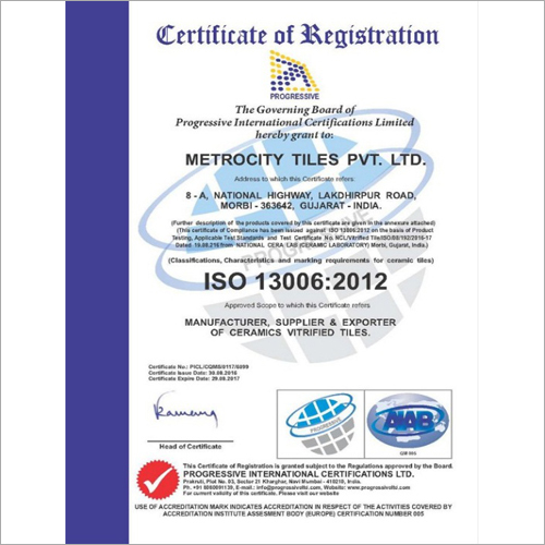 आईएसओ 13006 2012 कंसल्टेंसी सर्विसेज