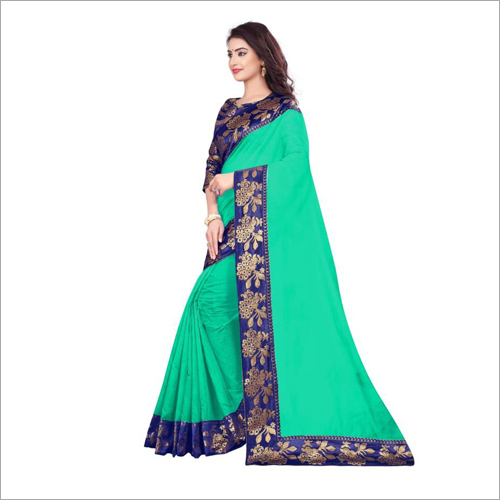 Green Ladies Chiffon Saree