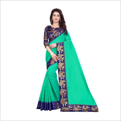 Green Ladies Chiffon Saree