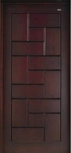 Designer Wooden Doors - Solid Wood, Customizable Dimensions | Stained Finish, Included Hardware, Professional Installation, 1 Year Warranty, Modern Style