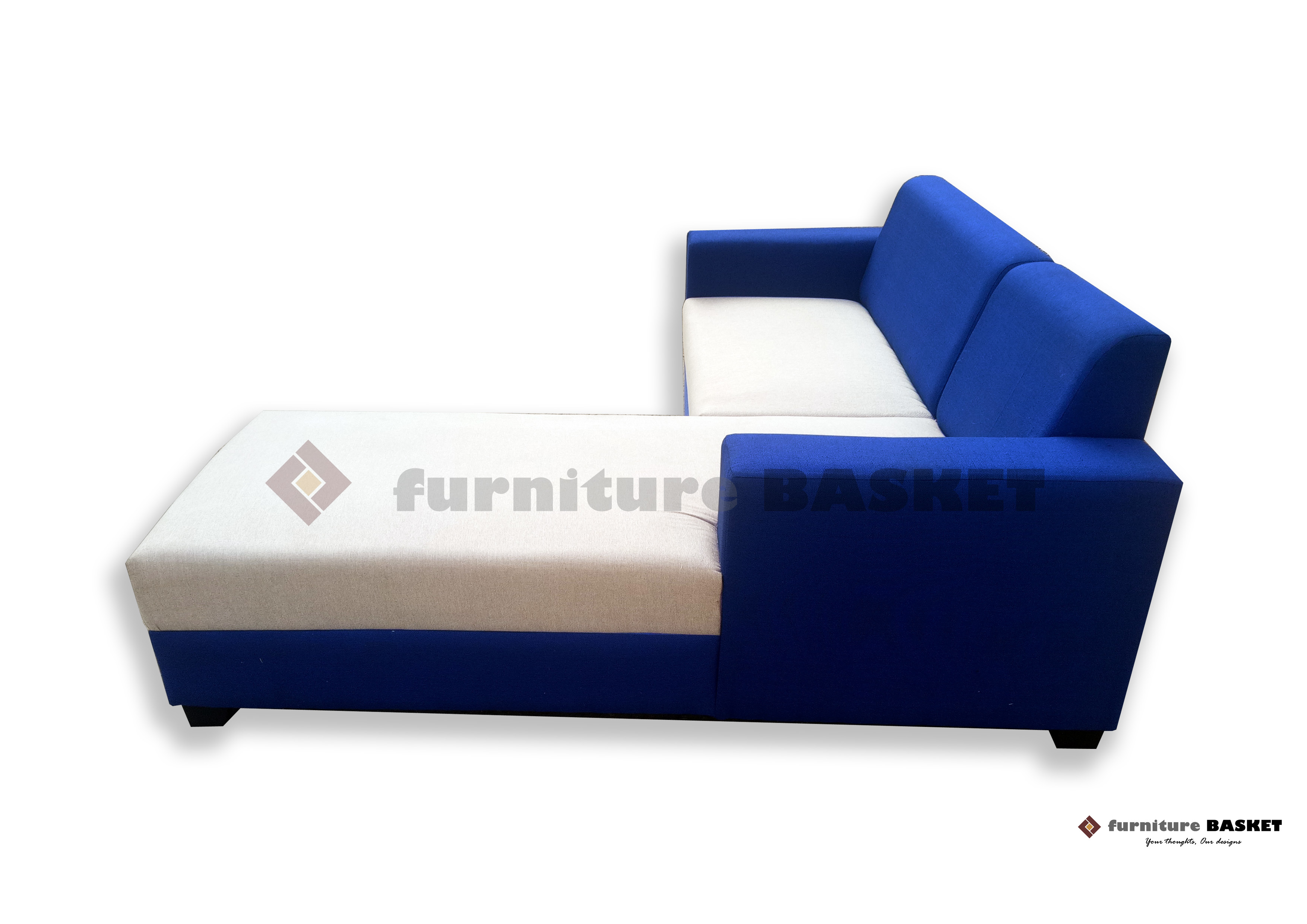 Eleve Corner Sofa - Solid Wood, L-shaped, Seating For 4 Persons | Durable, High Density Foam, Premium High Tc Fabric, European Style