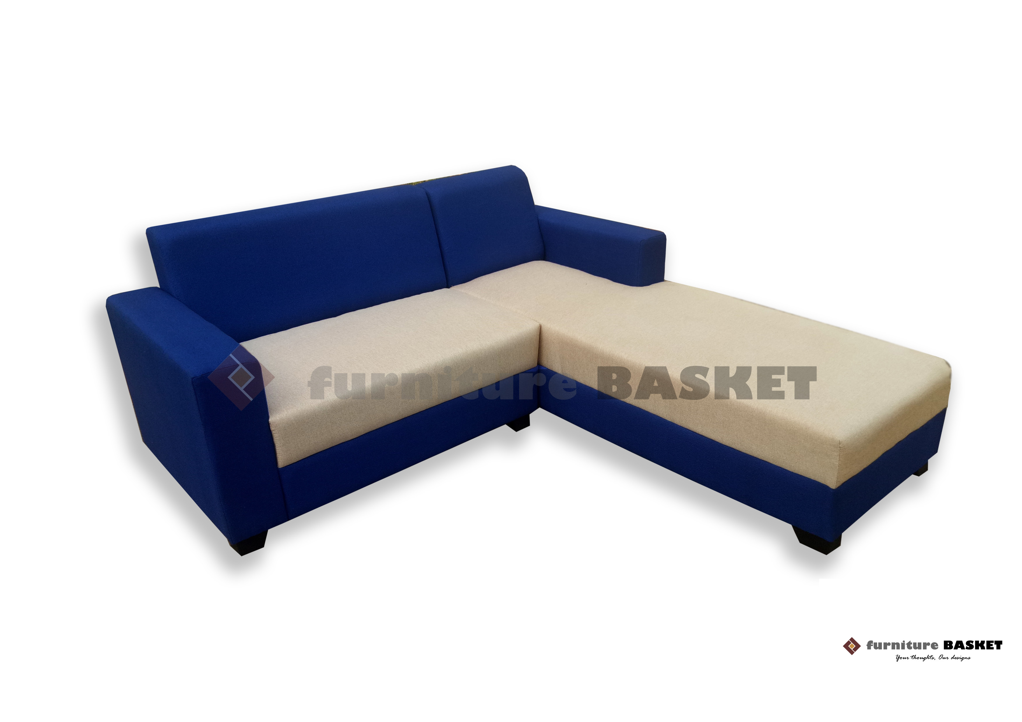 Eleve Corner Sofa - Solid Wood, L-shaped, Seating For 4 Persons | Durable, High Density Foam, Premium High Tc Fabric, European Style
