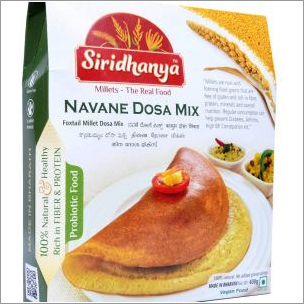 Navane Dosa Mix - Easy To Make Powder for Homes, Canteens & Restaurants | Packaged in Cool & Dry Box with 6-12 Month Shelf Life