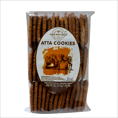 Atta Cookies - Crispy Texture, Sweet Taste | Nutrient-rich Energy Snack In Moisture Proof Box