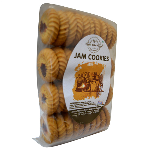 Jam Cookies - Fine Flour, Butter & Jam Recipe | Crispy Round Snacks, Nutritious Energy Source, No Additives Or Preservatives, Ideal For Any Occasion