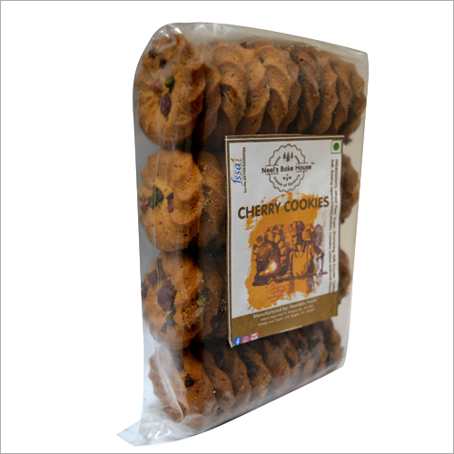 Cherry Cookies - Fine Flour And Butter Base | Round, Sweet, Crispy Texture, 100% Vegetarian