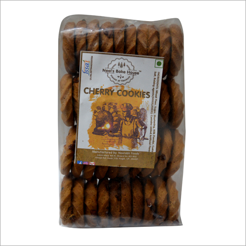 Cherry Cookies - Fine Flour And Butter Base | Round, Sweet, Crispy Texture, 100% Vegetarian