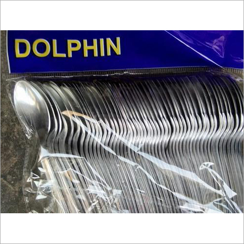 Plastic Disposable Silver Spoon