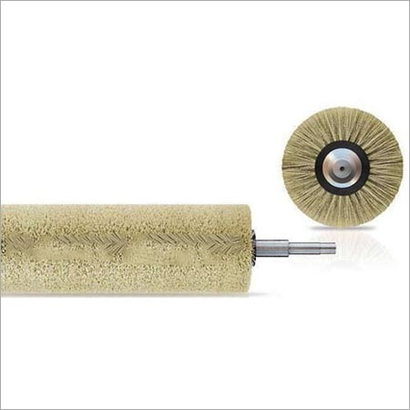 Peaching Machine Brush Roller - Nylon & Polypropylene Bristles, 21-25 Inch Size, Medium & Soft Bristle Stiffness, 1-3 Inch Bristle Length, 25-40 mm Inner Diameter, 301-500 mm Outer Diameter