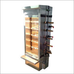 Commercial Chicken Grill Machine - Metal Construction | High Strength, Low Power Consumption, Durable Design For Hotels And Food Processing Industries