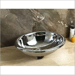 ४२० X ४२० X २०० एमएम ओवल शेप सिरेमिक राउंड वॉश बेसिन