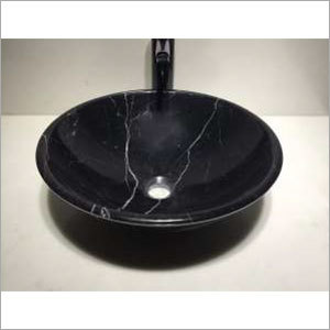 Round 430 X 430 X 135 Mm Natural Stone Decorative Wash Basin