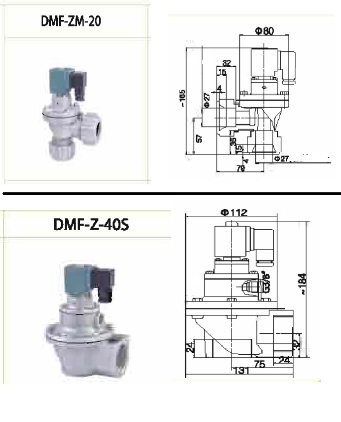 Dmf Zm 40 S Diaphragm Valves Application: Dust Collector