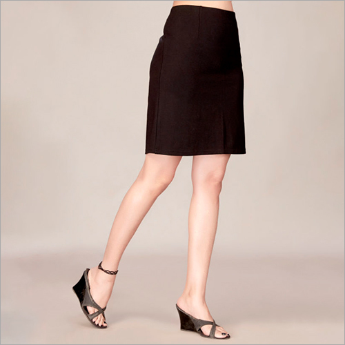 Plain Formal Black Skirt