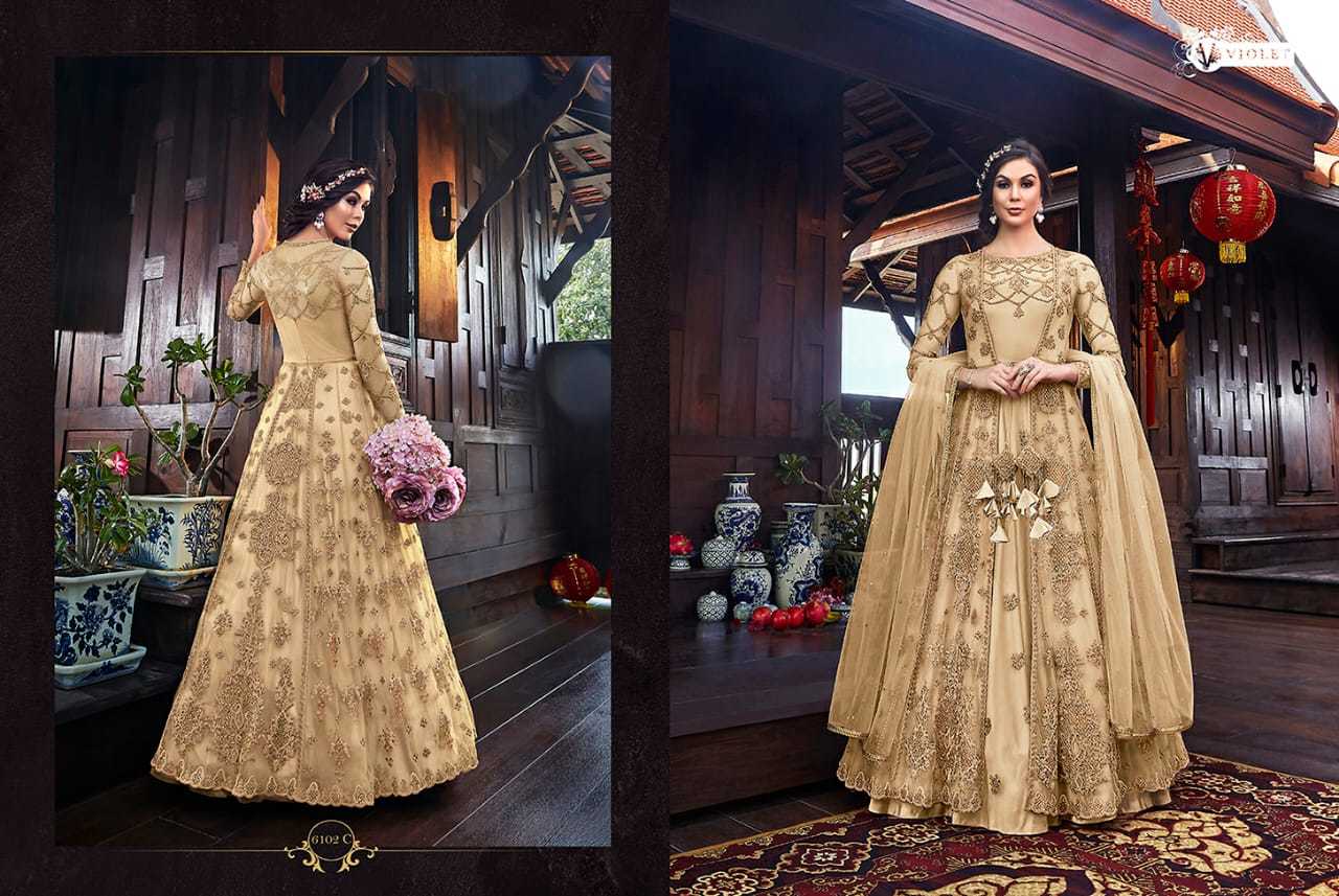 Pink Sagwat Snowhite Heavy Anarkali Salwar Suits