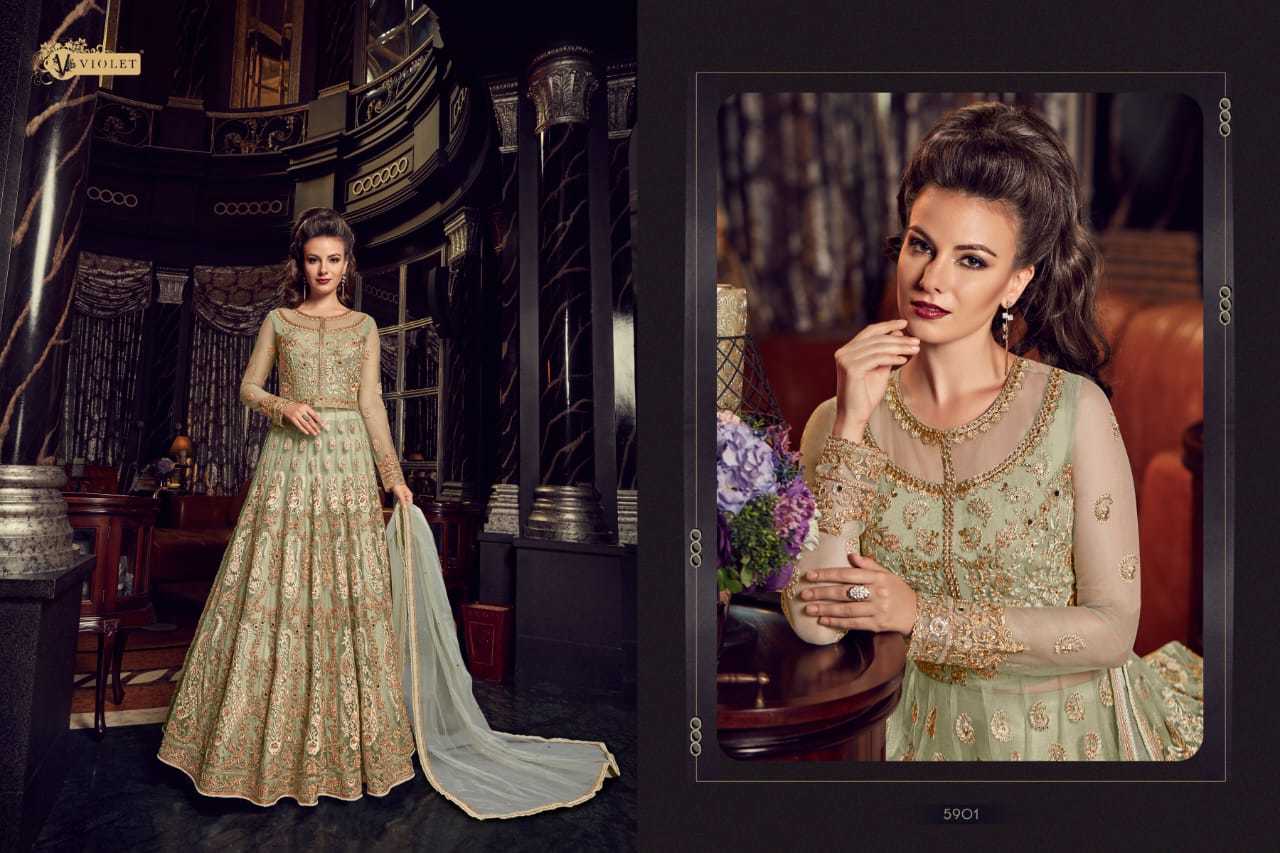 Pink Sagwat Snowhite Heavy Anarkali Salwar Suits