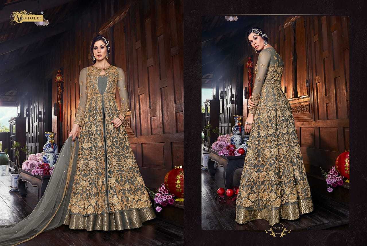 Pink Sagwat Snowhite Heavy Anarkali Salwar Suits